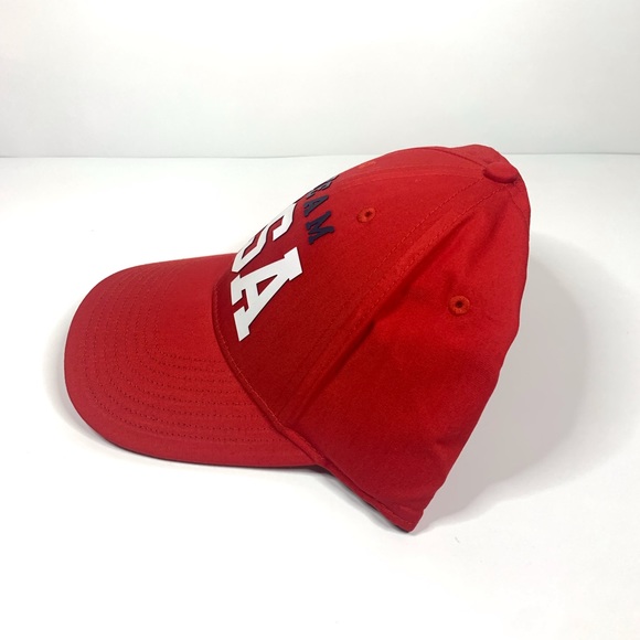 NEW~ Polo Ralph Lauren Red Team USA 2020 Summer Olympics Wordmark Adjustable Hat - Picture 9 of 15
